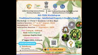 Day 1: IKS-TKDL Workshop 11 (17th August 2026)