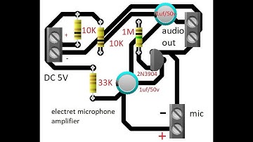how to make electret microphone amplifier circuit - Electret Microphone Circuit diagram