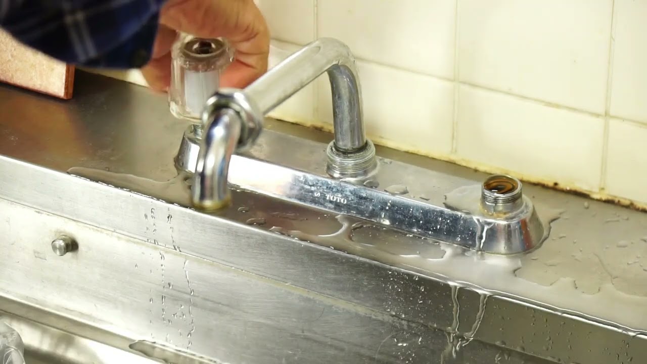 ｷｯﾁﾝ台付き2ハンドルをシングルレバーに変える改訂版