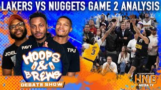 Lakers vs Nuggets Game 2 Reactions | Hoops & Brews (Clips)