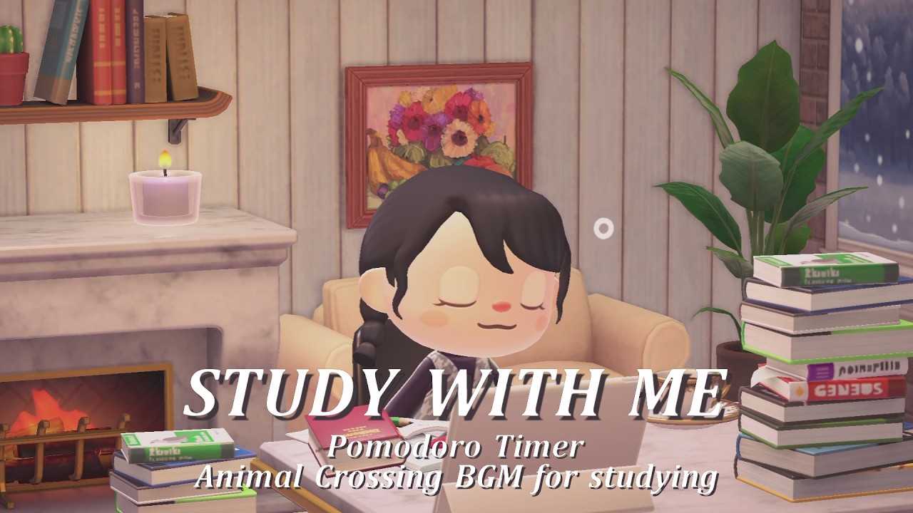 【あつ森 BGM】Pomodoro 4set  | 落ち着いた勉強時間 Study with me  |  リゾートホテル気分で一緒に勉強📝  勉強25分,休憩5分のタイマー付き⏰