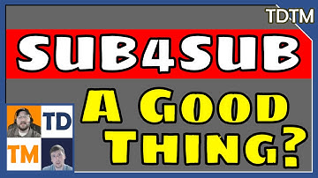 Can Sub4Sub Be a Good Thing?  | Talk Data To Me | Episode 01 #TalkDataToMe