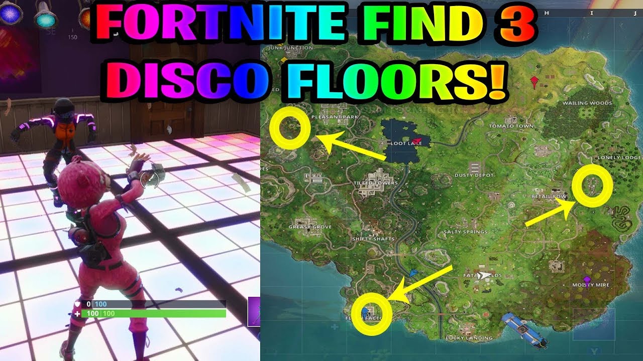 FORTNITE WEEK 8 ALL DANCE FLOOR LOCATIONS SOLVED!! EASY ... - 1280 x 720 jpeg 211kB