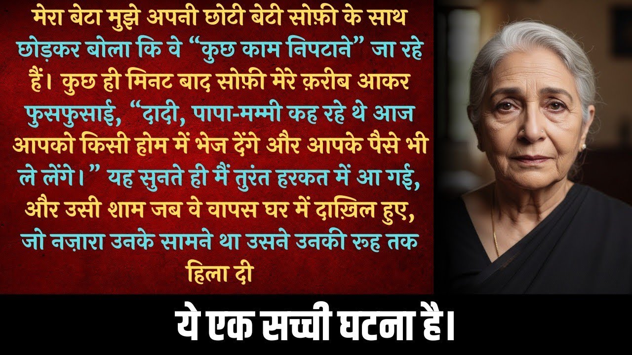 दादी, वो आपका सारा पैसा ले लेंगे,’ पोती ने कान में फुसफुसाया — उसी पल मैंने अपना प्लान बना लिया।
