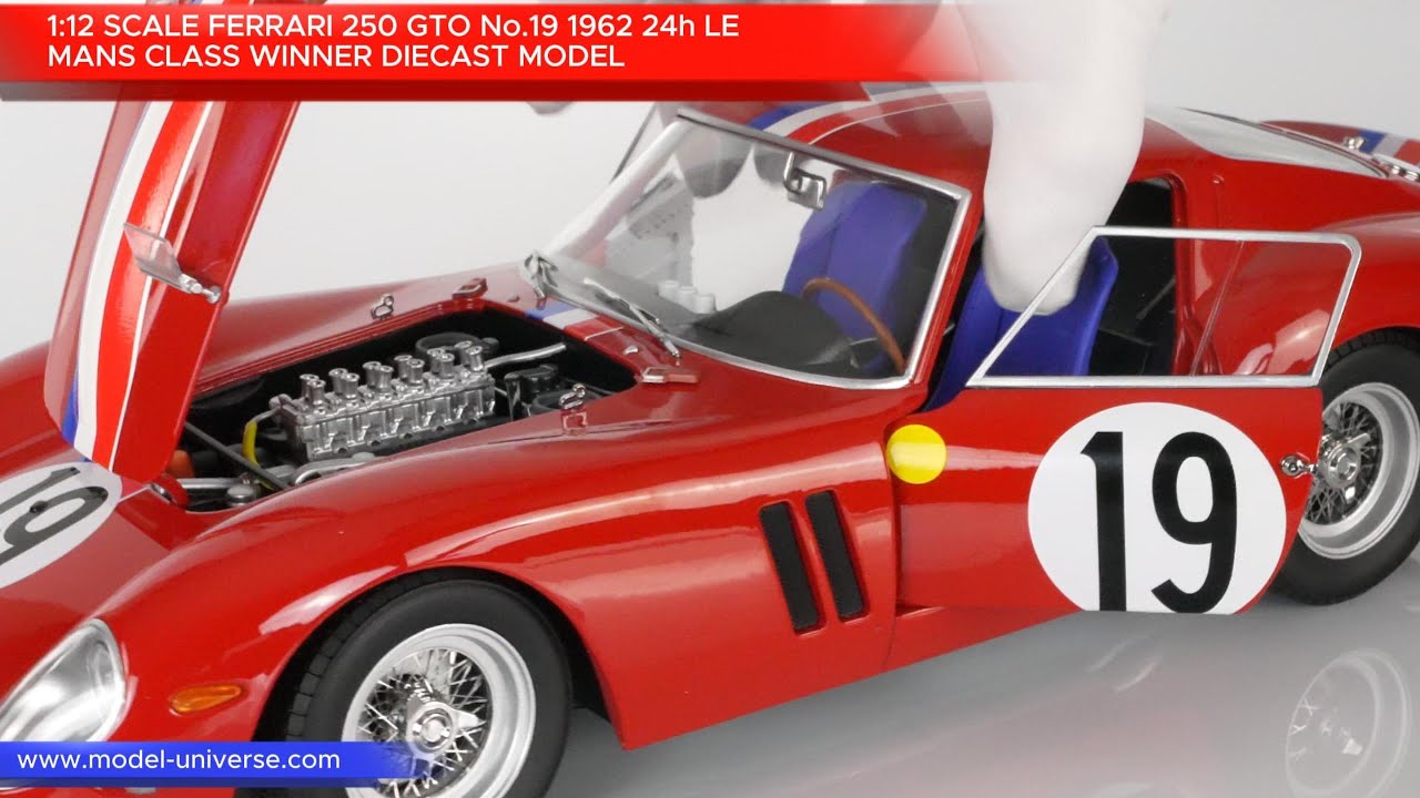 Ferrari models - in stock 🇮🇹 KYO8438A0 FERRARI 250 GTO – #19 – 2ND PLACE LE MANS 1962 (08438A) Scale 1/18 Please click here for more information /ctMhe