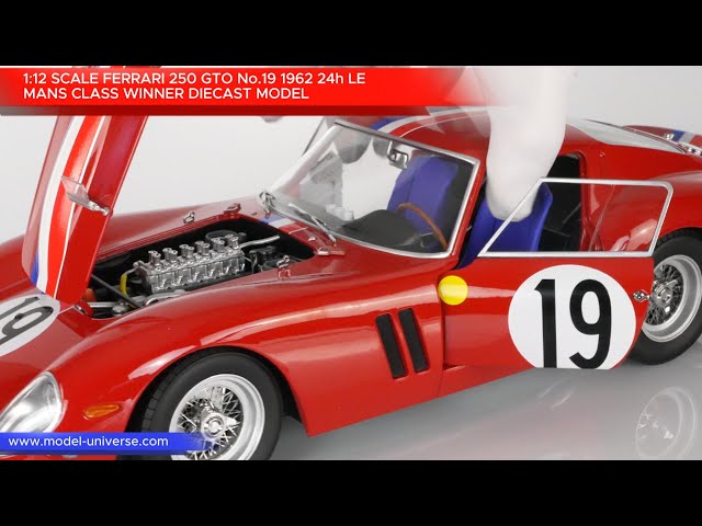 1:12 Ferrari 250 GTO No.19 24h Le Mans Class Winner 1962 Diecast