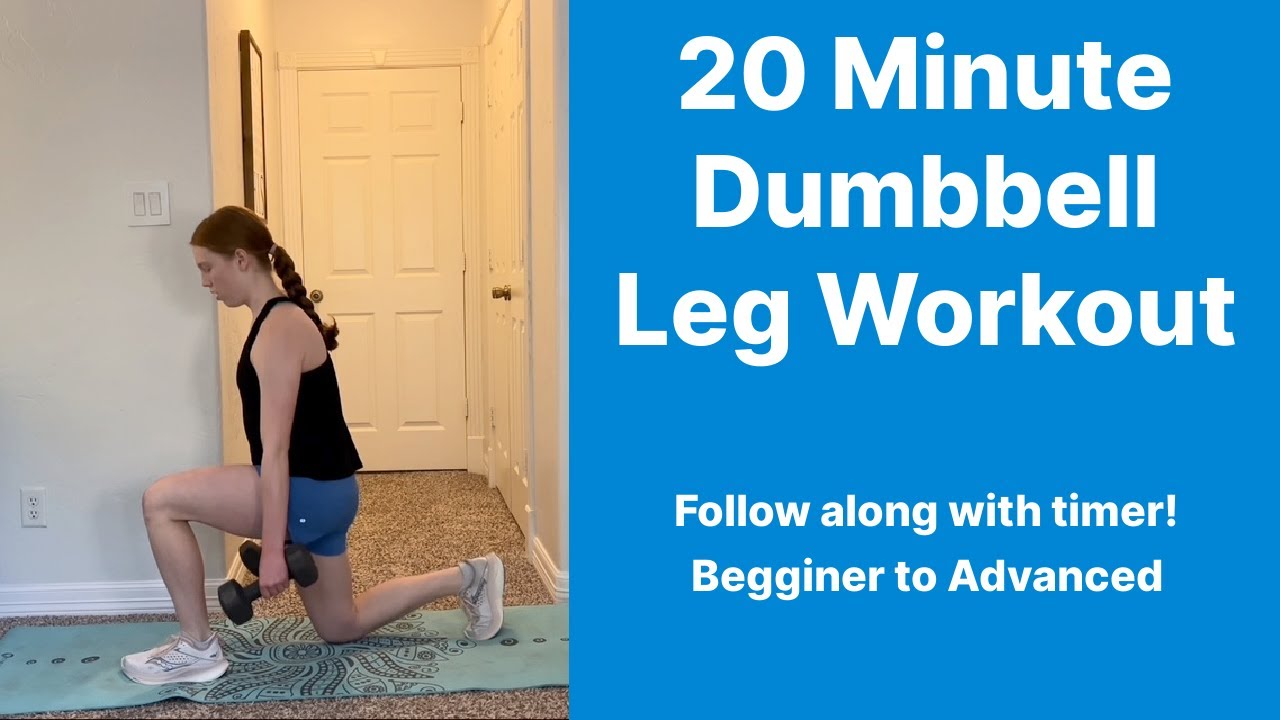 Example Leg Emom 20 Minute Dumbbell Leg Workout EMOM Style - #workout #fitness #video # ...