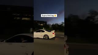 look at this supra mk4 with anti lag💀.. #car