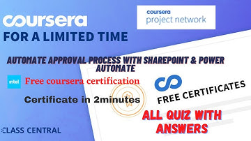Automate Approval Process with SharePoint & Power Automate,All Quiz  Answers.#coursera#excel#answers
