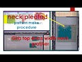 Easy pleated top dress II Make neck pleate procedure II neck designs bangla tutorial.