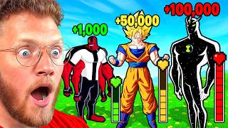 BEN 10 vs GOKU Ultimate Power Levels Match-up *movie*