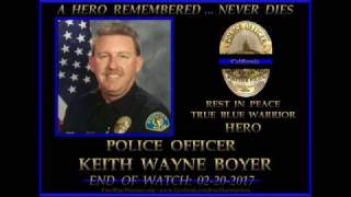 WHITTIER POLICE OFFICER KEITH BOYER - EOW BROADCAST