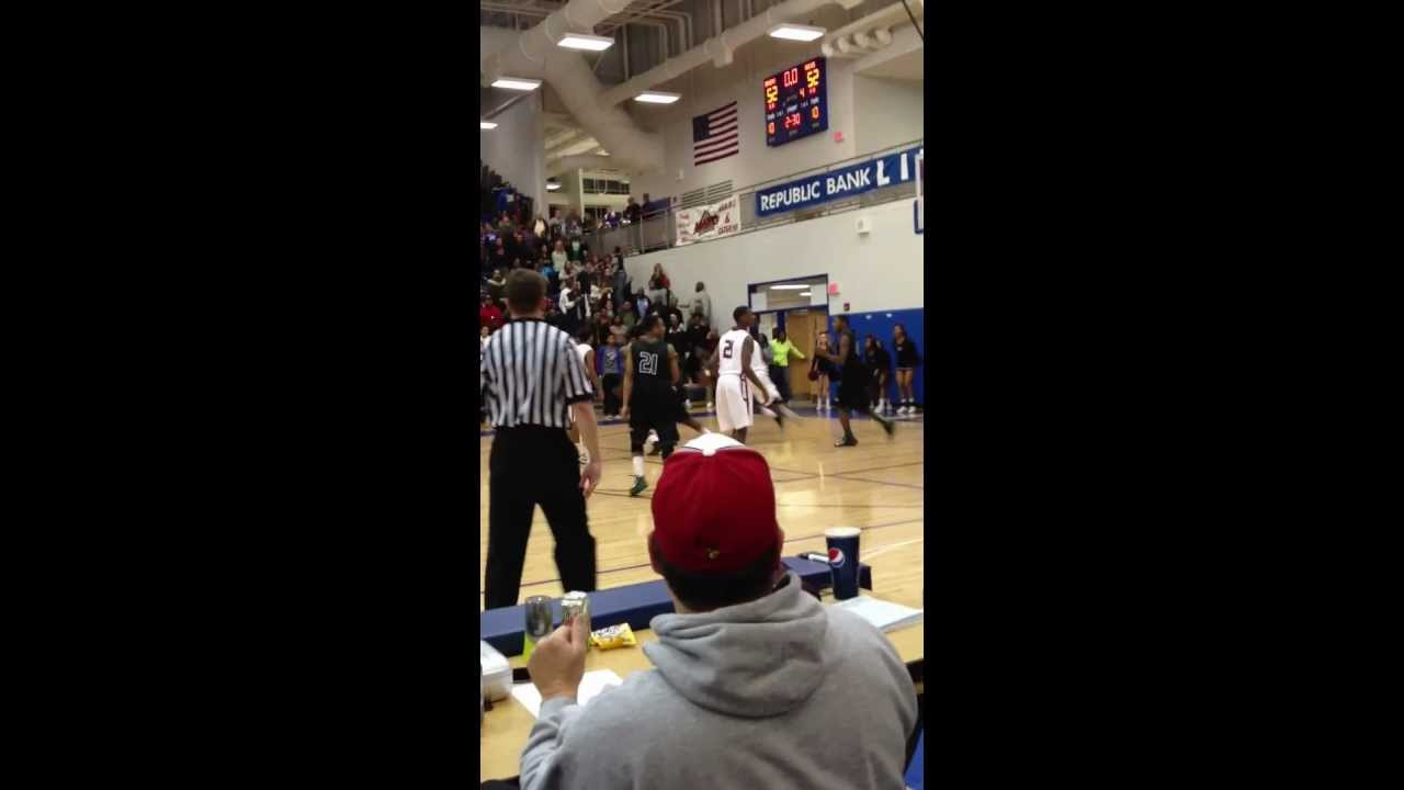 Foul called on Jalen Perry in Louisville Invitational Tournament