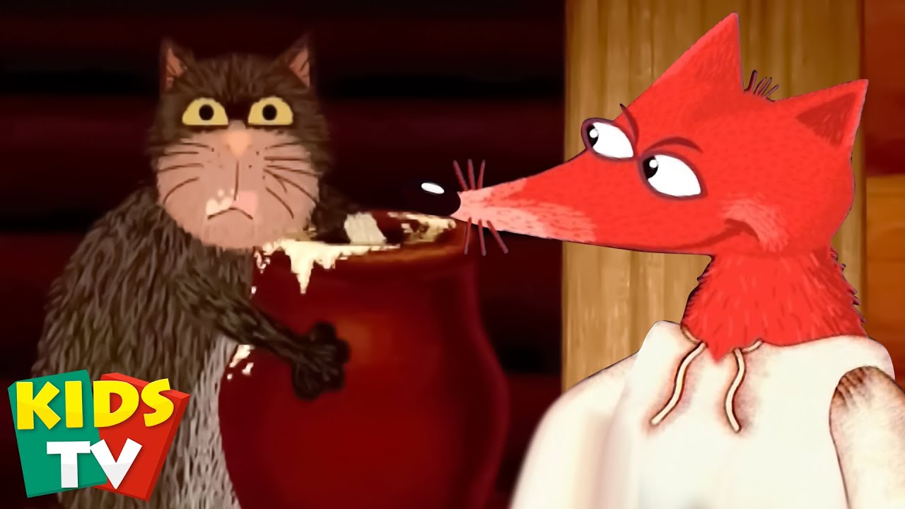 Котката и лисицата + Колекция от поучителни приказки и анимационни филми за малки деца