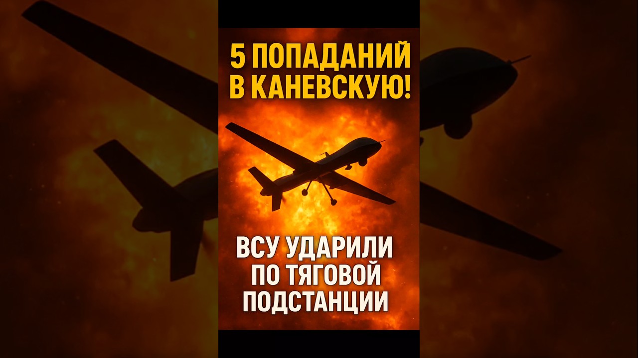 💥ВСУ 5 точных ударов по крупнейшей подстанции "Каневская"!