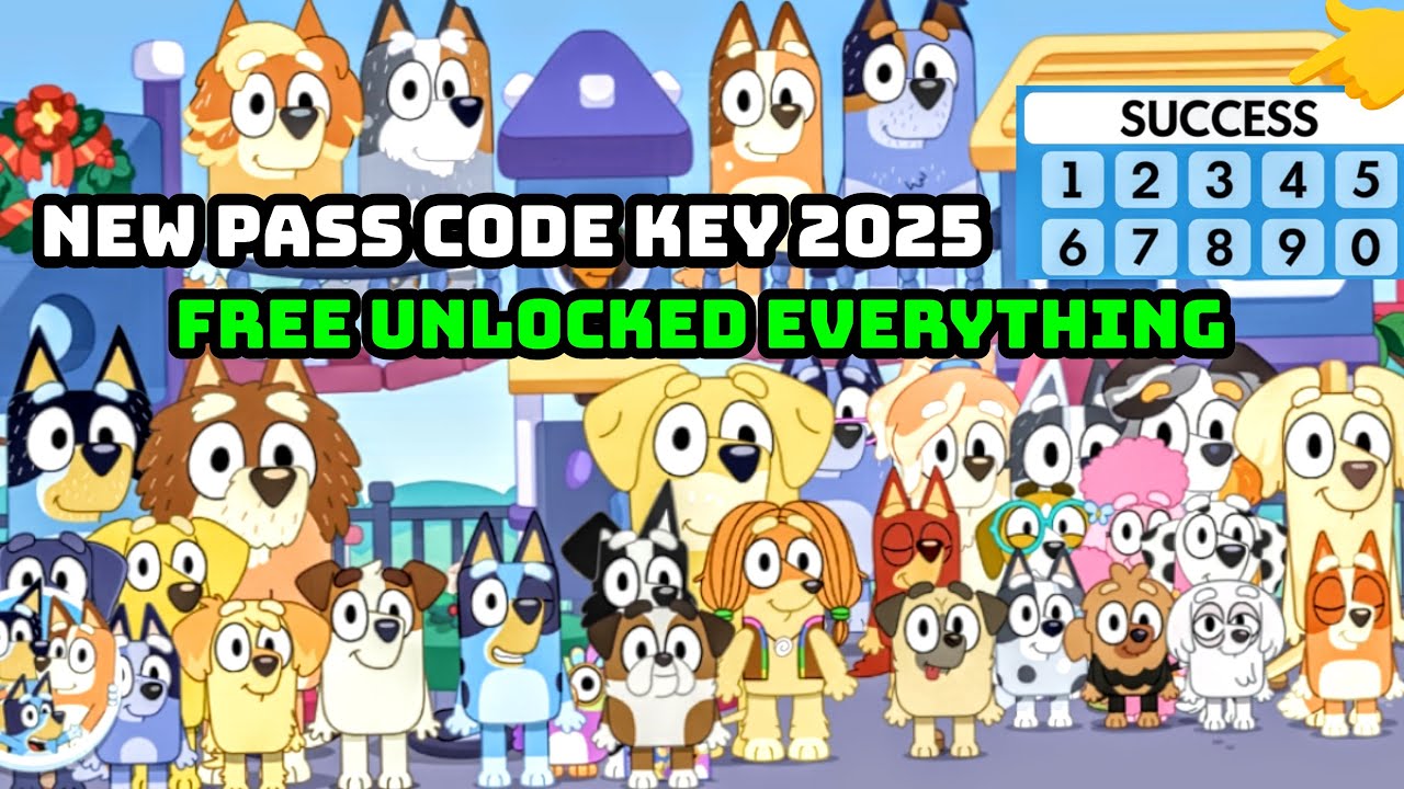 Bluey Imageid Code Bluey Let's Play New Pass Code Key 2025 Free Unlocked Everything In ...