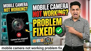 Mobile camera not working black screen problem Android camera black screen fix 2026