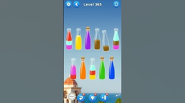 Water Sort Puzzle Game Level 365 #watersortpuzzle #watersortgame #mobilegame #colorpuzzle #games