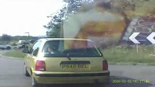 Bad Audi driving dash cam footage