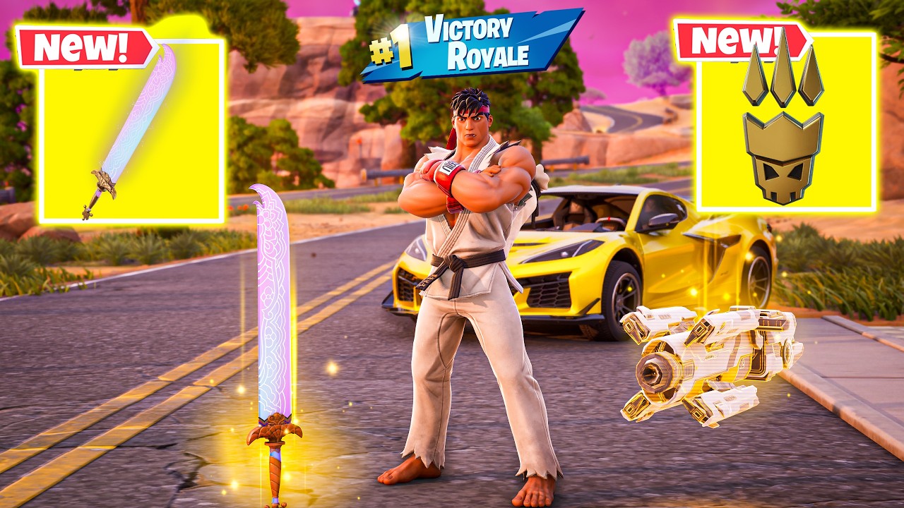 RYU vs NEW!! MYTHIC'S CHALLENGE ( NEW! Fortnite Chapter 7 Season 1 )