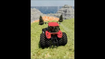 Lego car VS giant lava pit #23 - BeamNG.drive