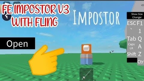 ROBLOX FE IMPOSTOR V3 WITH FLING using FLUXUS EXECUTOR played at Fencing- script on pinned comments