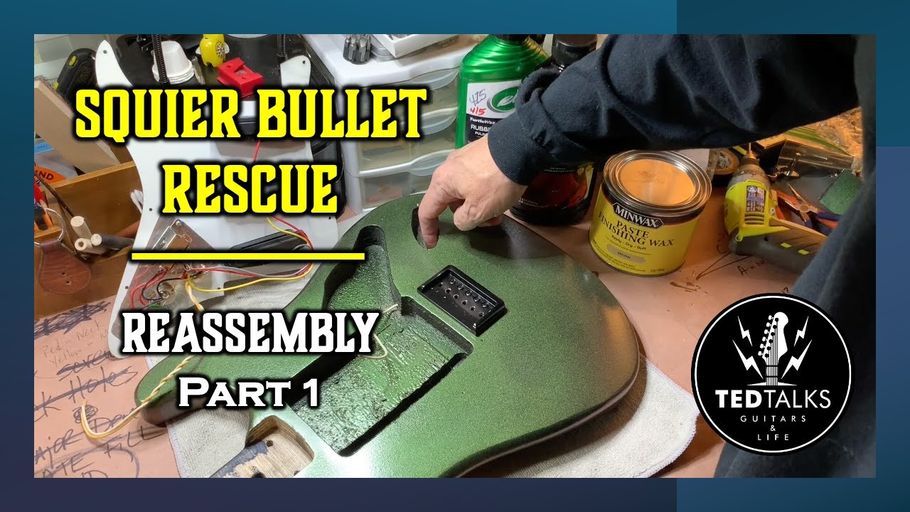 Squier Bullet Strato 改造途中 Resurrecting a Squier Bullet 1 - Made in Japan Or Korea