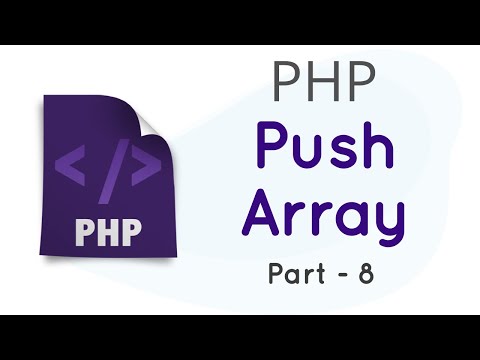 Array_Push PHP in English Part 8