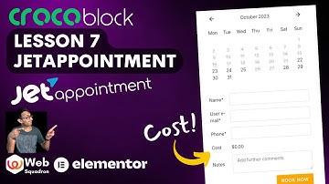 Crocoblock Lesson 7 - JetAppointment - Wordpress Tutorial - Basics