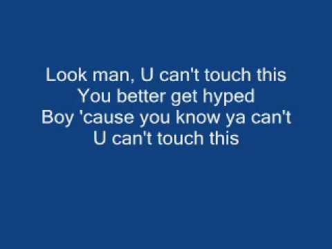 Mc Hammer U Cant Touch This Lyrics Youtube