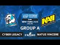 CS:GO - Natus Vincere vs Cyber Legacy [Dust2] Map 3 - IEM New York 2020 - Group A - CIS