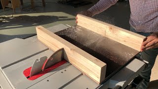 Woodworking Making A Simple Cross Cut Sled For Bosch Table Saw