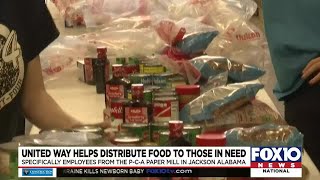 United Way and Lifeline food pantry host event for paper mill employees who were laid off