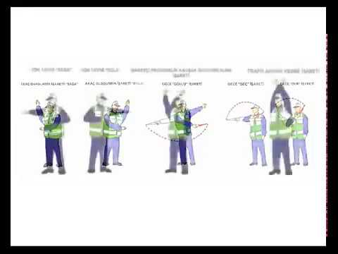 Trafik polisi el işaretleri anlamları video - YouTube
