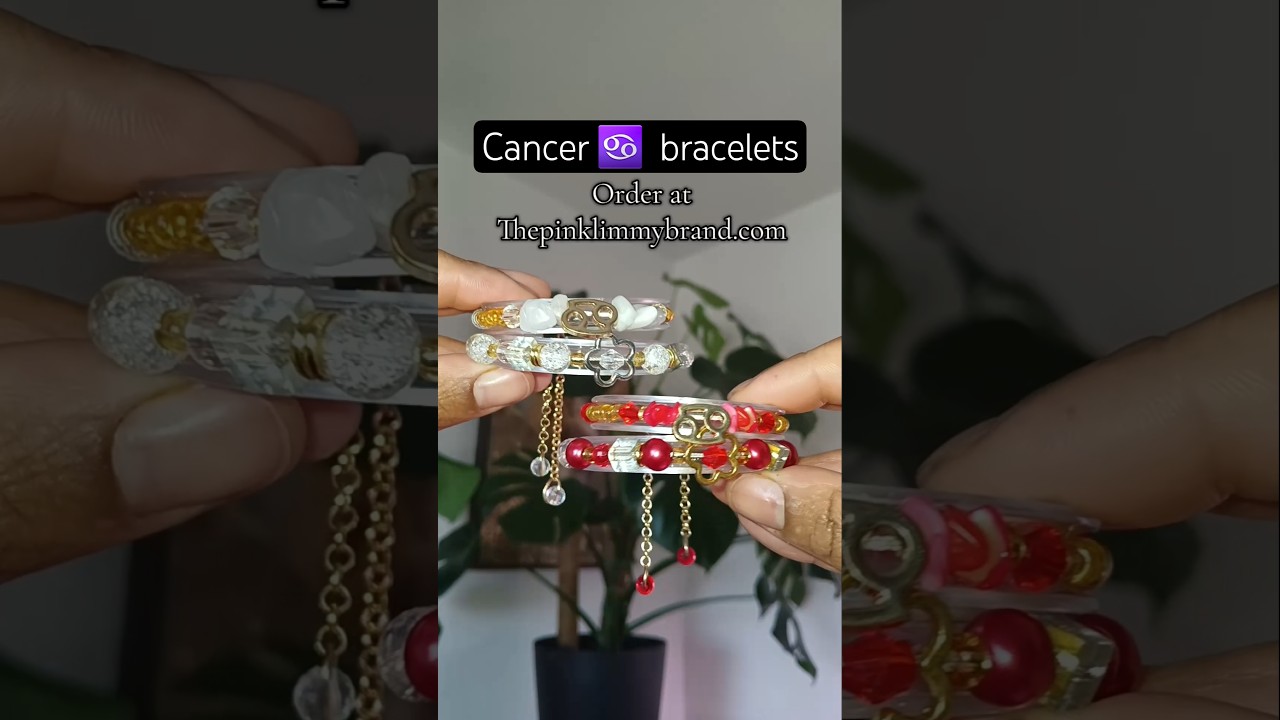 June & July Cancer ♋️ Zodiac birthstone bracelets available on our website 