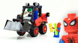 Lego Spiderman Brick Building Excavator Inspirational Video for Kids