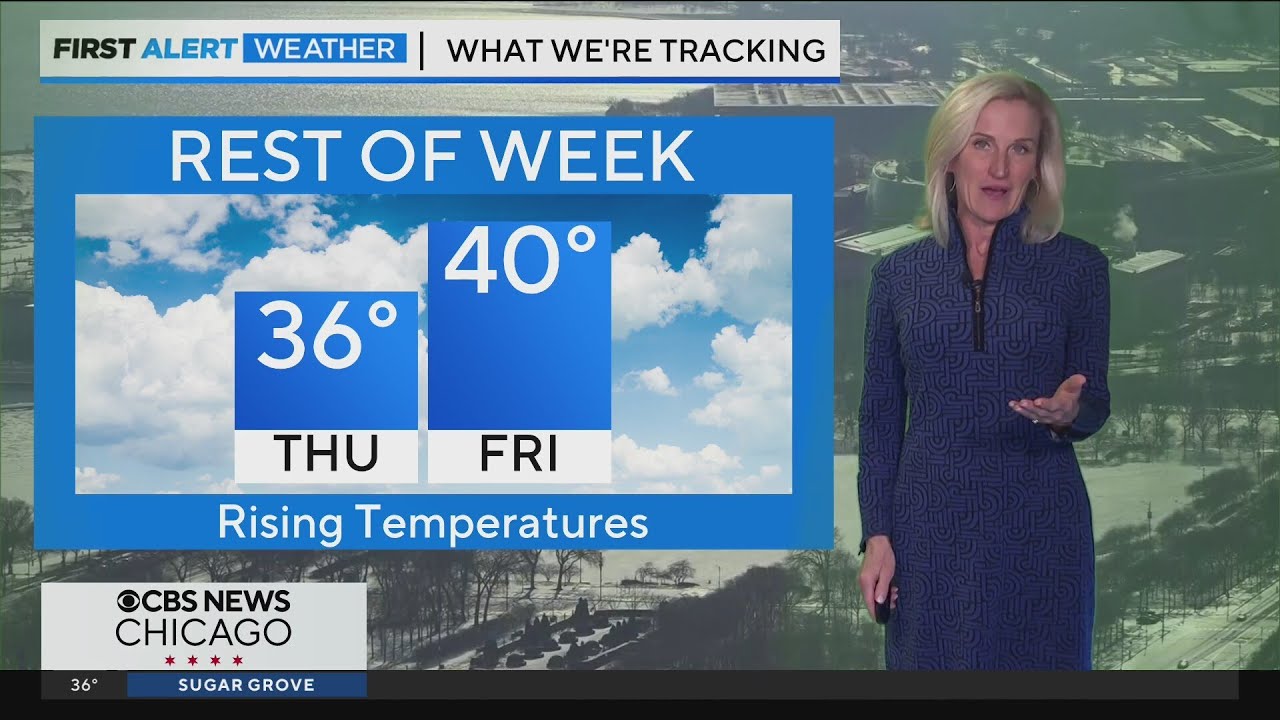 Temperatures warming up in Chicago before dangerously cold drop - YouTube