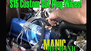 Custom Cut 8mm Plug wires Autozone Part No 1600 for 15 Episode 2 Manic Mechanic