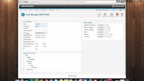 Lesson 18 - How to Change  Joomla Password