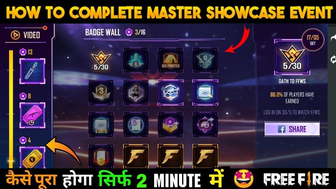 How to Complete Master Showcase Event || Master Showcase Event Full Details || In Hindi 🥰