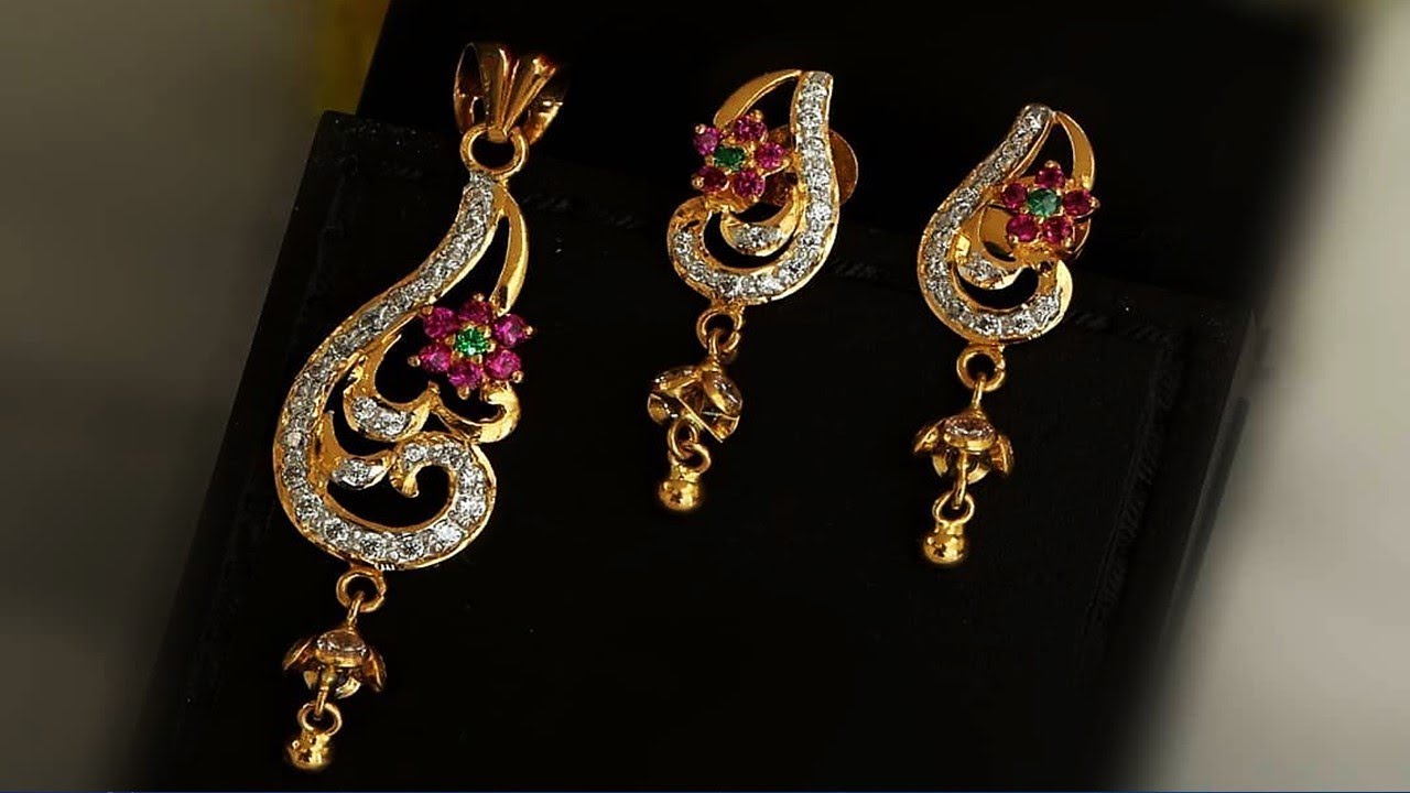 Light Weight Ruby And Gold Earrings Designs 2019 | Indian Jewellery Design 2019