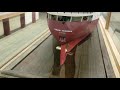 Edmund Fitzgerald Steamship Model at Valley Camp Museum