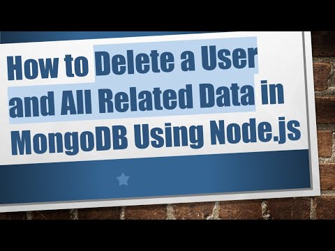 How to Delete a User and All Related Data in MongoDB Using Node.js