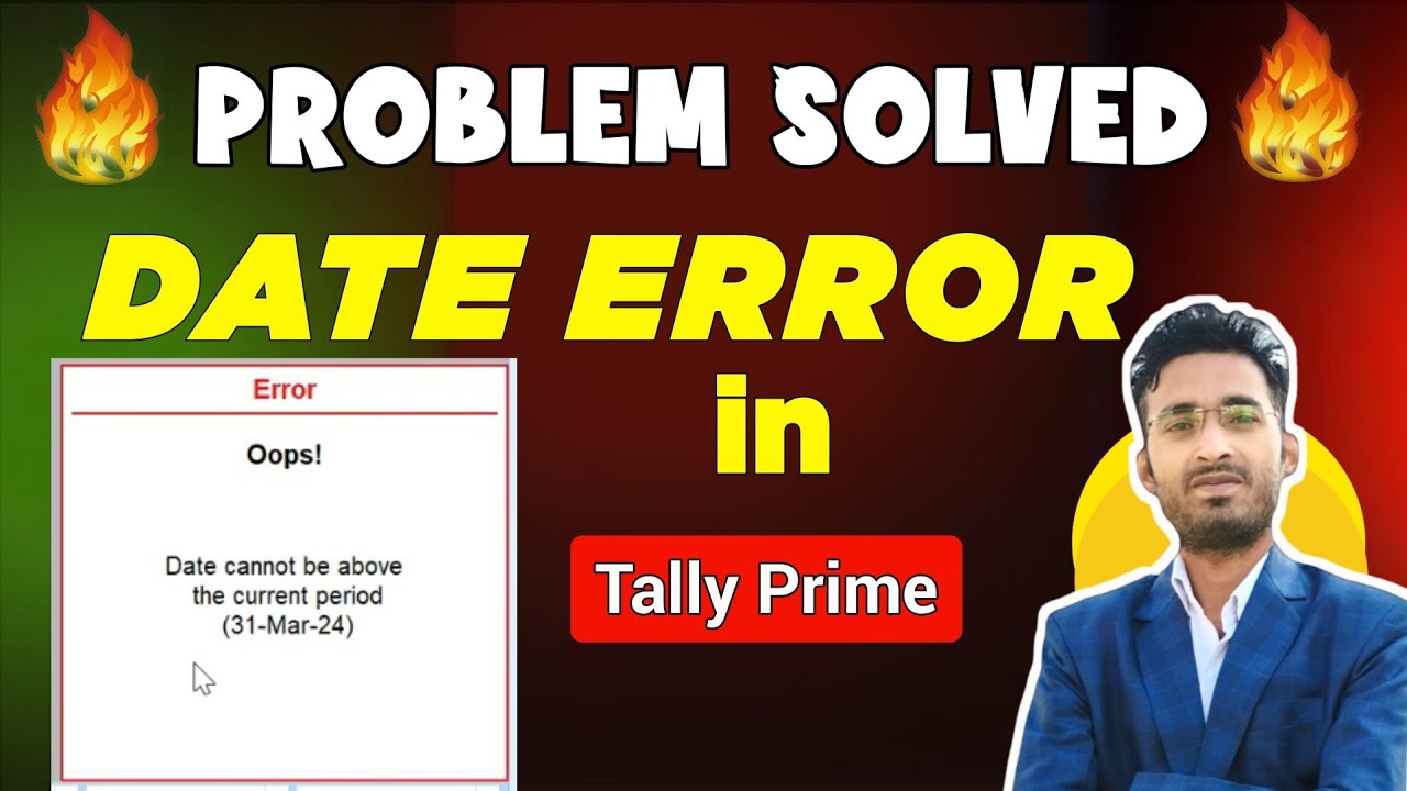Date Problem In Tally Prime 2025 || Voucher Entry Date Problem In Tally ...
