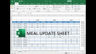 meal planner template excel