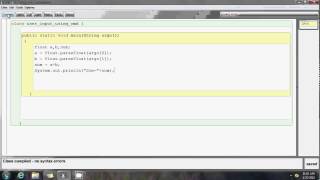 Video 1 (Blue J) : command line arguments as inputs (ICSE)