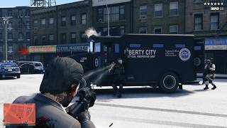 GTA V Liberty City - Police Shootout   10 Star Wanted Level Escape [R.D.E. 4.1.3]