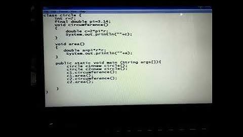 (Practical -5) Creating Circle Class in Java (Java Class Example)