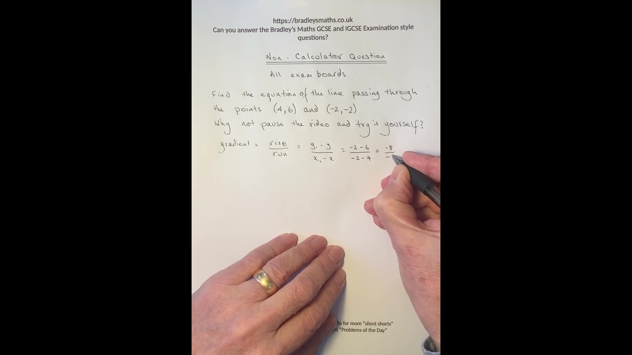 Linear Equations | AQA, Pearson Edexcel, Cambridge| 