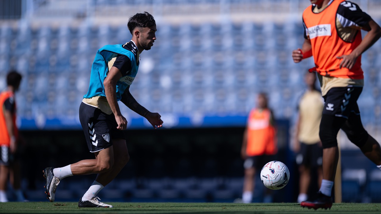 El Málaga CF completa una sesión de entrenamiento